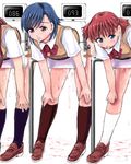  bad_id bad_pixiv_id bdsm bent_over blood blue_eyes blue_hair blush bondage bottomless bound cum cumdrip humiliation lineup lowres mayonnaise_(ringo_gakuen) multiple_girls original pillory public_use rape red_eyes red_hair restrained school_uniform stationary_restraints tears virgin 