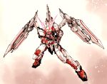  drawing_sword full_body gundam gundam_astray_red_frame gundam_seed gundam_seed_astray gundam_seed_destiny_astray_r highres holding holding_sword holding_weapon ishiyumi katana mecha mobile_suit no_humans robot sword v-fin weapon 