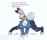  anthro big_breasts blush breasts disney female fluffy fluffy_tail hi_res judy_hopps pace-maker solo thick_thighs zootopia 