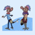  animated avian bird bird_feet collar mammal mouse murid murine owl rodent transformation trevor-fox trevor-fox_(character) 