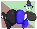  absurd_res anthro ass_to_ass batt_the_bat bent_over big_breasts big_butt black_body black_pupils blep bottomwear breasts butt chiropteran clothing cyandrive98 duo female female/female gardevoir green_hair hair hat headgear headwear hi_res huge_breasts huge_butt humanoid hyper hyper_breasts hyper_butt looking_back mammal nintendo nude pants pok&eacute;mon pok&eacute;mon_(species) pupils red_eyes shirt smile thick_thighs tongue tongue_out topwear video_games white_body witch_hat 