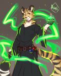  2022 5_fingers aimi anthro claws clothed clothing digital_media_(artwork) felid feline fingers hi_res looking_at_viewer male mammal orange_eyes smile solo standing 