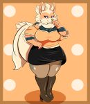  anthro anthrofied arcanine canid canine chillyspicky clothed clothing female fur hi_res mammal nintendo pok&eacute;mon pok&eacute;mon_(species) pok&eacute;morph slightly_chubby solo sunniva_(chillyspicky) video_games 