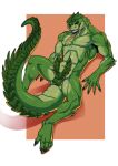 2_penises 5_fingers acid anthro astrozerk balls biceps bodily_fluids butt claws feet fingers genitals green_balls green_body green_penis green_scales green_skin hi_res lizard male mortal_kombat mortal_kombat_1 multi_genitalia multi_penis muscular muscular_anthro muscular_male pecs penis red_eyes reptile reptile_(mortal_kombat) saliva saurian_(mortal_kombat) scales scalie seductive sharp_teeth solo spiked_tail spikes spikes_(anatomy) tail teeth toe_claws toes tongue tongue_out