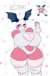  &lt;3 &lt;3_eyes absurd_res big_breasts blush breasts cheek_spots cleavage cleavage_cutout clothed clothing female gloves handwear hi_res humanoid keyhole_clothing knee_pads looking_at_viewer mr._mime navel nintendo not_furry pok&eacute;mon pok&eacute;mon_(species) pukemilked red_eyes solo thick_thighs video_games wide_hips 