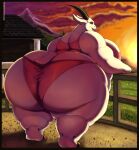  anthro big_breasts big_butt bovid breasts butt caprine clothing female fur goat huge_breasts huge_butt hyper hyper_butt mammal panties solo soulman1 thick_thighs underwear white_body white_fur 