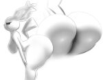 absurd_res anthro areola bedroom_eyes bent_over big_breasts big_butt breasts butt female genitals hanging_breasts hi_res huge_butt looking_back monochrome narrowed_eyes nintendo nipples nude pichu pok&eacute;mon pok&eacute;mon_(species) pussy seductive smile solo starstrikex thick_thighs video_games wide_hips 