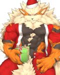  anthro arcanine captainjohkid christmas christmas_clothing clothing hi_res holidays male muscular muscular_anthro muscular_male nintendo pok&eacute;mon pok&eacute;mon_(species) red_clothing solo video_games 