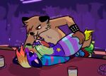  alcoholic_drink anal anal_penetration anthro armwear beverage blush bodily_fluids bracelet brown_body brown_fur canid canine canis chester_the_otter clothing crowd cum cum_while_penetrated cumshot dance_floor digital_media_(artwork) drooling duo ear_piercing ejaculation eledensfw entwined_tails erection eye_contact eyebrow_piercing facial_piercing footwear fur furniture genital_fluids genitals group hands-free hands_free_cum hybrid jewelry legwear looking_at_another lutrine lying male male/male male_penetrated male_penetrating male_penetrating_male mammal multicolored_body multicolored_fur mustelid nightclub nightclub_sex nude on_table open_mouth orgasm penetration penis piercing pinned public public_nudity public_sex red_eyes saliva sex smile socks spiked_bracelet spikes table tail_coil taking_picture tongue tongue_out two_tone_body two_tone_fur wolf 