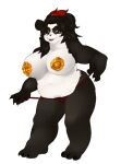  alpha_channel anthro big_breasts black_hair blizzard_entertainment breasts clothing clothing_pull countershade_torso countershading female giant_panda goldenstout hair highlights_(coloring) huge_breasts ikusame looking_at_viewer mammal pandaren panties panty_pull pasties red_highlights simple_background slightly_chubby solo transparent_background underwear underwear_pull ursid video_games warcraft wide_hips 