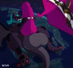 all_the_way_through anthro battaph big_penis canid canine canis close_up_panel dragon duo earth extreme_size_difference genitals hi_res huge_penis hyper hyper_genitalia hyper_penis knot macro_on_macro male male/male mammal muscular muscular_male mythological_creature mythological_scalie mythology penetration penile penile_penetration penis planet planet_sized scalie size_difference threaded_by_penis wolf