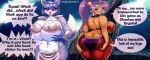  absurd_res anthro big_breasts blue_body blue_fur breasts butt_cleavage canid canine duo ear_piercing ear_ring female fur hair hi_res holding_breast huge_breasts krystal magentapeel mammal nintendo piercing purple_hair ring_piercing shantae shantae_(series) star_fox video_games wayforward 