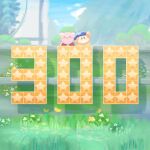  bandana_waddle_dee block closed_eyes day flower grass grasslands grkkdrm highres kirby kirby_(series) kirby_and_the_forgotten_land looking_at_viewer open_mouth outdoors outstretched_arms salute sky sparkle spread_arms star_(symbol) sunlight tongue tree waddle_dee 