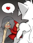  &lt;3 anthro big_butt blush butt casual_nudity comic domestic_cat duo edit felid feline felis girly hayakain human male male/male mammal muscular nude teo_(hayakain) wide_hips 