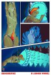 absurd_res anthro autofellatio bodily_fluids citrusfang cock_vore crux dinosaur dromaeosaurid duo esophagus fellatio fish genital_fluids genitals hi_res hybrid internal knot leaking_precum male male/male marine masturbation oral oral_masturbation penile penile_masturbation penile_spines penis precum prehistoric_species reptile saliva salmon salmonid_(fish) scalie sex theropod throat tyrannosaurid tyrannosauroid tyrannosaurus tyrannosaurus_rex vore