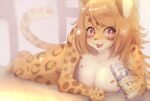  2022 absurd_res alcohol anthro asahi_super_dry beer beverage beverage_can big_breasts blush breasts brown_body brown_eyes brown_fur cute_fangs felid female fur hair happy hi_res holding_beverage holding_object kemono leopard looking_at_viewer mammal multicolored_body multicolored_fur nude onikuman open_mouth open_smile orange_body orange_fur orange_hair pantherine smile smiling_at_viewer solo tongue tongue_out white_body white_fur 