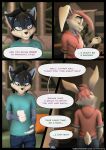 3d_(artwork) anthro black_hair blue_body blue_fur bottomwear clothed clothing comic denim denim_bottomwear denim_clothing dialogue digital_media_(artwork) digitigrade duo electronics english_text female floppy_ears fur furniture hair hi_res hoodie jeans lagomorph leporid male mammal oliver_(striped_sins) pants phone pillow pink_hair procyonid purple_eyes rabbit raccoon rolled_up_sleeves ryder_(striped_sins) shirt sofa speech_bubble striped_sins t-shirt table tail text topwear url white_body white_fur willitfit