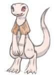  2018 4_toes albino anthro bangle belly belly_markings big_eyes big_tail biped cape cape_only capelet clothing colored_sketch crusch_lulu cute_fangs digital_drawing_(artwork) digital_media_(artwork) digitigrade eyelashes feet female flat_chested flat_colors front_view jewelry leg_markings lizard lizardman_(overlord) long_neck long_tail looking_at_viewer markings membrane_(anatomy) mostly_nude neck_markings orange_cape overlord_(series) pattern_cape pupils red_eyes reptile scalie shun_imaga simple_background sketch slit_pupils smile smiling_at_viewer solo standing tail_markings thick_tail thigh_markings toes tribal tribal_markings unfinished webbed_feet white_background white_body 