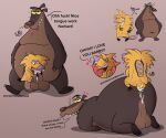 anal anal_penetration anthro balls barry_bear_(the_angry_beavers) bear beaver big_penis bodily_fluids cum cum_in_ass cum_inside directional_arrow dirty_talk duo english_text fellatio fur genital_fluids genitals hi_res i_love_you kneeling larger_male larger_penetrated looking_at_another looking_back male male/male male_penetrated male_penetrating male_penetrating_male mammal nickelodeon norbert_beaver open_mouth open_smile oral oral_penetration penetration penile penile_penetration penis penis_in_ass profanity references rodent sex simple_background size_difference small_penis small_top_big_bottom smaller_male smile straddling text the_angry_beavers tongue tongue_out toony undercoverbernard