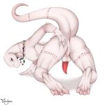  1:1 2018 4_toes albino anthro anus arm_markings babayana balls bead_necklace big_tail biped butt claws crossgender crusch_lulu digital_drawing_(artwork) digital_media_(artwork) digitigrade erection eyelashes feet finger_claws ftm_crossgender genitals hi_res holding_butt jewelry leg_markings lizard long_neck long_tail looking_at_viewer looking_back male markings membrane_(anatomy) neck_markings necklace nipples non-mammal_nipples nude overlord_(series) pecs penis perineum presenting presenting_hindquarters pupils raised_tail rear_view red_anus red_eyes red_markings red_penis reptile scalie shaded signature simple_background slit_pupils smile smiling_at_viewer snout soft_shading soles solo tail_dimple tail_markings tapering_penis thick_tail thigh_markings toe_claws toes tribal tribal_markings webbed_feet white_background white_balls white_body white_claws white_nipples white_perineum 