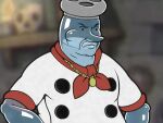  2022 adult_swim animate_inanimate anthro aqua_teen_hunger_force carl_brutananadilewski cartoon_network chef_saltbaker clothed clothing cuphead_(game) facial_hair humanoid humor jewelry kazjester male meme mustache necklace salt_shaker solo translucent translucent_body video_games 