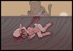 ambiguous_gender anthro big_breasts blood bodily_fluids bovid brain_damage breasts caprine corpse crowskull cruelty dawn_bellwether death defeated_villainess disney duo eye_roll eyewear fatal fatal_wound felid female fur glasses gore hi_res hooved_plantigrade hooved_toes hooves mammal navel nipples nude perforating_wound plantigrade scut_tail sheep short_tail shot_in_head tail villainess wool_(fur) zootopia