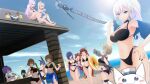  ! !? 6+girls absurdres aircraft airplane alternate_costume angry animal_ears anniversary ass azur_lane bartender beach belfast_(azur_lane) bikini black_bikini black_choker black_headwear black_jacket black_nails black_ribbon blue_bikini blue_eyes blue_sarong blue_sky bottle braid breasts brown_hair cat_ears choker cleavage cleavage_cutout closed_eyes clothing_cutout coca-cola cocktail_shaker cross cup dutch_angle en_go_(kuro_nigiri) english_commentary eyewear_on_head fake_animal_ears food french_braid goggles goggles_on_head green_hair hair_ribbon hand_on_hip hat headgear heart high_ponytail highres holding holding_bottle holding_cup holding_innertube holding_spoon honolulu_(azur_lane) honolulu_(summer_accident?!)_(azur_lane) ice_cream innertube iron_cross italian_flag jacket javelin_(azur_lane) javelin_(beach_picnic!)_(azur_lane) laffey_(azur_lane) large_breasts light_brown_hair light_purple_hair long_hair looking_at_viewer looking_away manjuu_(azur_lane) medium_breasts medium_hair meowfficer_(azur_lane) microskirt military_hat mirror multi-strapped_bikini multiple_girls nail_polish navel new_jersey_(azur_lane) o-ring o-ring_bikini o-ring_bottom ocean official_alternate_costume one-piece_swimsuit one_eye_closed open_mouth orange_juice parfait peaked_cap pilot pleated_skirt pointing pointing_at_another purple_eyes purple_hair rabbit_ears red_hair renown_(azur_lane) repulse_(azur_lane) ribbon sand sarong see-through see-through_shirt shaking sheath sheathed side_ponytail sitting_on_roof skirt sky small_breasts speech_bubble spoon standing steel_(azur_lane) striped striped_swimsuit sun sunbathing sunglasses surprised swimsuit tearing_up thigh_strap trento_(azur_lane) trento_(summer&#039;s_hotness?)_(azur_lane) twintails vehicle_request very_long_hair walking whipped_cream white_hair wide-eyed yellow_innertube z23_(azur_lane) z23_(breezy_doubles)_(azur_lane) zara_(azur_lane) zara_(poolside_coincidence)_(azur_lane) 