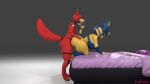  16:9 animal_crossing ankha_(animal_crossing) anthro female five_nights_at_freddy&#039;s foxy_(fnaf) hi_res male male/female nintendo pinkiraspberry scottgames video_games widescreen 