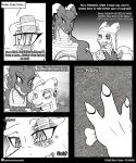  2017 accessory anthro bag bandage big_breasts bow_ribbon breasts brother brother_and_sister clothing comic dragon english_text feet female hair_accessory hair_bow hair_ribbon hi_res horn if_hell_had_a_taste male mars_fidchell monochrome non-mammal_breasts open_mouth ribbons scales shirt sibling sister skylar_fidchell solo tattoo text topwear viroveteruscy wounded 