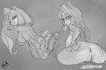 activision anthro anus big_breasts breasts butt butt_grab crash_bandicoot_(series) duo female genitals hair hand_on_butt honi_do human lips long_hair male male/female mammal monochrome penis pussy sketch smile tawna_bandicoot video_games 