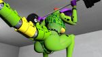  animatronic crossgender crouching exercise female five_nights_at_freddy&#039;s five_nights_at_freddy&#039;s:_security_breach hi_res machine montgomery_gator_(fnaf) mtf_crossgender muscular robot scottgames silverlion27 solo squatting_position video_games weightlifting weights workout 