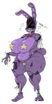 animatronic anthro asian_clothing ball_joints big_breasts bow_tie breasts clothing cotton_tail crossgender dialogue doll_joints east_asian_clothing exposed_endoskeleton fangs female five_nights_at_freddy&#039;s five_nights_at_freddy&#039;s_2 hi_res huge_breasts japanese_clothing lagomorph leporid machine maebari mammal mhdrawin one_arm pasties purple_body purple_bow_tie rabbit red-eyes robot scottgames simple_background slightly_chubby solo star star_pasties steam teeth text thick_thighs video_games white_background wide_hips wire withered_bonnie_(fnaf) 