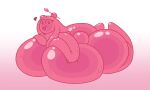  &lt;3 2022 arms_on_breasts big_breasts big_butt breasts butt circlia_(character) digital_media_(artwork) eyelashes female goo_creature goo_humanoid hair hi_res huge_breasts huge_butt humanoid hyper hyper_breasts long_hair looking_at_viewer lying nude on_front pink_body smile smiling_at_viewer solo thick_thighs tongue tongue_out vestalysis 