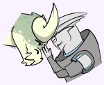  alien bethesda_softworks deathclaw duo fallout foreheads_touching hi_res love luigiclaw male male/male mass_effect touching_face turian video_games 