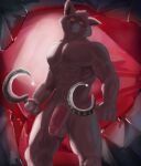anthro balls canid canine canis death_(puss_in_boots) dreamworks gabeccoon genitals hi_res male mammal muscular muscular_anthro muscular_male penis puss_in_boots_(dreamworks) solo wolf