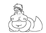 2024 anthro areola baryonyx belly big_areola big_belly big_breasts big_tail black_and_white breasts dinosaur female freckled_breasts freckles hair huge_breasts huge_thighs i_wani_hug_that_gator kneeling long_tail monochrome navel nipples nude olivia_halford overweight overweight_anthro overweight_female reptile scalie short_hair sketch smile snout solo spinosaurid tail theropod thick_thighs unclefruit wide_hips