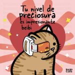 &lt;3 1:1 ambiguous_gender artist_name baconcats brown_body brown_fur domestic_cat dragon_ball dragon_ball_z felid feline felis fur holidays mammal pink_background simple_background solo valentine&#039;s_day watermark