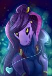  2017 anthro deviant-soulmates digital_media_(artwork) dragon female hair horn nude purple_hair purple_sclera yellow_eyes 