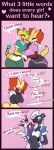 &lt;3 ampharos anthro blitzle blush blush_lines blush_stickers blushing_profusely braixen clothed clothing comic comic_panel covering covering_eyes covering_face covering_own_eyes covering_own_face delphox delphox_waitress dialogue embarrassed english_text female flustered galarian_form galarian_ponyta generation_1_pokemon generation_2_pokemon generation_5_pokemon generation_6_pokemon girly happy hi_res humor looking_at_viewer male nintendo pokemon pokemon_(species) ponyta r-mk regional_form_(pokemon) romantic romantic_couple smile speech_bubble sweet_braixen talking_to_viewer text thick_thighs wide_hips