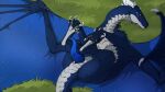 animal_genitalia animal_penis astrum_(adergstrum) blue_body blue_eyes blue_penis butt claws digital_drawing_(artwork) digital_media_(artwork) digitigrade dragon erection european_mythology feet feral flamingtitania foot_grab genitals grass grass_field hi_res hindpaw horn knot legs_up looking_at_viewer lying lying_on_ground male membrane_(anatomy) membranous_wings mythological_creature mythological_scalie mythology nude on_back on_grass on_ground paws penis plant presenting presenting_hindquarters presenting_penis quadruped scales scalie solo solo_focus spread_legs spread_toes spread_wings spreading tail toe_claws toes ventral_scales western_dragon white_claws white_horn wings