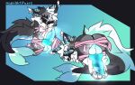 animal_genitalia animal_penis anthro anus arms_in_front arms_tied_behind_back artist_name ass_up balls balls_focus bdsm bell bell_collar big_penis big_tail blue_background blue_body blue_butt blue_eyes blue_fur blue_inner_ear_fluff blue_penis blush blush_lines bondage bound bow_ribbon butt butt_focus canine_genitalia canine_penis collar ear_blush ear_tuft erection eyes_closed fish_tail fluffy fluffy_hair fluffy_neck_fur fluffy_tail flustered_male fur genital_focus genitals gift_wrapped glistening glistening_genitalia glistening_penis gradient_background gradient_tail grey_body grey_fur grey_hair hair hands_behind_back hi_res inner_ear_fluff kneeling kneeling_on_ground knot knotted_penis looking_at_viewer looking_back looking_up lying lying_on_ground machine male markings midnightpurrs multicolored_body multicolored_fur multiple_angles multiple_poses musk musk_clouds musky_balls musky_penis neck_tuft on_front on_ground pawpads penis penis_backwards penis_focus pose presenting presenting_hindquarters protogen restrained restrained_arms restrained_legs ribbon_bondage ribbons screen screen_face simple_background snout_tied solo spots spotted_body spotted_fur spotted_markings tail text tuft visor white_body white_fur white_hair wrapped_arms wrapped_legs wrapped_up