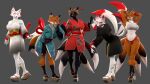 3_tails 3d_(artwork) 4_tails 5_fingers 5_toes anthro asian_clothing black_body black_fur black_nose blender_(artwork) breasts canid canine chest_wraps clothed clothed_anthro clothed_female clothing digital_media_(artwork) east_asian_clothing feet female fingers footwear fox fur hi_res humanoid_feet humanoid_hands japanese_clothing kimono mammal multi_tail multicolored_body multicolored_fur navel panties petruz plantigrade red_body red_fur sandals shoes solo standing tail toes two_tone_body two_tone_fur underwear white_body white_fur wraps
