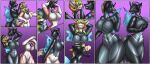 2025 2_horns anthro arthropod assimilation big_breasts black_body black_hair blue_sclera bovid breasts caprine changeling chithia_(koekoek) collar comic corruption detachable detachable_head dullahan duo european_mythology featureless_breasts featureless_crotch female female/female friendship_is_magic green_eyes green_hair green_highlights hair hasbro head_swap hi_res highlights_(coloring) horn insect_wings irish_mythology koekoek maggie_(sylvarimiasma) mammal mind_control multicolored_body multicolored_hair my_little_pony mythology nude nude_anthro nude_female open_mouth orange_body pink_collar purple_background purple_highlights sheep simple_background species_transformation tail thick_thighs tongue tongue_out transformation twinning two_tone_body two_tone_hair white_body white_eyes wide_hips wings