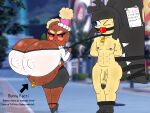 absurd_res angry anthro ball_gag bdsm big_breasts big_penis bondage bound breasts buneary cross-popping_vein curvy_figure duo exhibitionism fang_(scor-chii) female gag gagged generation_3_pokemon generation_4_pokemon genitals hi_res humiliation leash male male/female mawile muscular muscular_male nintendo nude_male penis pokemon pokemon_(species) pregnant public public_nudity scor-chii shirley_(grass-noodle) voluptuous voluptuous_female