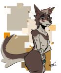 5:6 absurd_res anthro balls big_butt blue_eyes blue_penis blush blush_lines brown_balls brown_body brown_fur butt canid canine canis cheek_tuft coyote ear_piercing eyebrow_piercing facial_piercing facial_tuft femboy fluffy fluffy_ears fluffy_hair fox fur genitals hair hi_res humanoid_genitalia humanoid_penis looking_at_viewer looking_pleasured male mammal neck_tuft nipple_piercing nipples orange_body orange_fur penis piercing red_body red_fur shaded shibatoast simple_background simple_coloring simple_eyes simple_face simple_nose simple_shading skinny skinny_anthro skinny_male slim slim_anthro slim_male small_waist smile smiling_at_viewer solo submissive submissive_male tail tan_body tan_fur tan_hair thick_thighs true_fox tuft