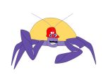 2023 2_antennae alpha_channel arthropod black_eyes black_facial_hair black_mustache claws clenched_teeth clothing coconut_crab crustacean decapod digital_drawing_(artwork) digital_media_(artwork) disney eyestalks facial_hair feral half-closed_eyes hat headgear headwear hermit_crab looking_at_viewer malacostracan male marine mario_bros mario_hat moana mustache narrowed_eyes nintendo purple_body red_clothing red_hat red_headwear simple_background smile solo tamatoa_(moana) tamatoagamingda tamatoagamingda_(character) teeth transparent_background white_sclera yellow_body