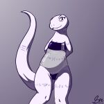  1:1 2022 absurd_res anthro arm_markings belly belly_markings big_tail biped blush camel_toe cel_shading chubby_anthro chubby_female clothed clothing crusch_lulu cute_fangs dated digital_drawing_(artwork) digital_media_(artwork) eyelashes fangs female flat_chested front_view glistening glistening_clothing glistening_swimwear gradient_background gris_swimsuit hands_behind_back hi_res ineffective_clothing knock-kneed leg_markings lizardman_(overlord) long_tail looking_at_viewer markings meme meme_clothing monochrome neck_markings one-piece_swimsuit overlord_(series) portrait pupils purple_and_white raised_tail shaded shy signature simple_background skimpy slightly_chubby slit_pupils smile smiling_at_viewer solo spe standing swimwear tail_markings thick_tail thick_thighs thigh_gap thigh_markings three-quarter_portrait tight_clothing tight_swimwear translucent translucent_clothing translucent_swimwear tribal tribal_markings wide_hips 