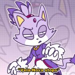  2020 anthro blaze_the_cat clothing english_text felid feline female fur gloves handwear mammal meme narrowed_eyes purple_body purple_fur reaction_image rougethegreat sega signature sonic_the_hedgehog_(series) text 