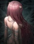  1girl absurdres ass breasts elfen_lied floating_hair highres long_hair lucy_(elfen_lied) medium_breasts nude pink_hair shiny shiny_hair sideboob sidelocks solo standing suoniko very_long_hair 