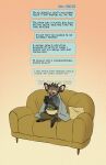 2024 anthro barefoot biped blush borderless_panel bowl bowl_on_lap brown_eyes cellphone cervine clothed clothed_anthro clothing comic container crossed_legs deer digital_media_(artwork) electronics english_text falco_works feet food fur furniture grey_body grey_fur head_tuft heart_symbol hi_res holding_cellphone holding_object holding_phone holding_smartphone looking_at_cellphone looking_at_object looking_at_phone male mammal message_box on_sofa one_panel_comic pen_(falco_works) phone pillow plant pointy_ears prick_ears salad sitting sitting_on_sofa smartphone snout sofa solo text text_message texting tuft tufted_deer tusks vegetable watery_eyes yellow_sclera